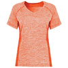 Holloway Women's Orange Heather Electrify Coolcore Tee