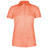 Holloway Women's Orange Heather Electrify Coolcore Polo