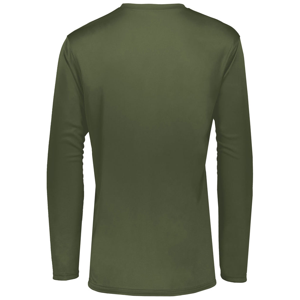 Holloway Men's Olive Momentum Long Sleeve Tee