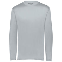 Holloway Men's Silver Momentum Long Sleeve Tee