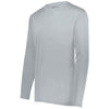 Holloway Men's Silver Momentum Long Sleeve Tee