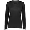 Holloway Women's Black Momentum Long Sleeve Tee