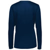 Holloway Women's Navy Momentum Long Sleeve Tee