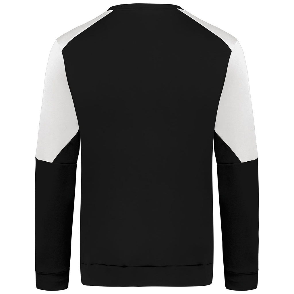 Holloway Men's Black/White Momentum Team Fleece Crew