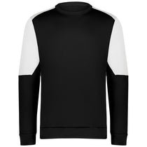 Holloway Men's Black/White Momentum Team Fleece Crew