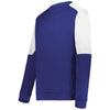 Holloway Men's Purple/White Momentum Team Fleece Crew