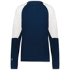 Holloway Women's Navy/White Momentum Team Fleece Crew