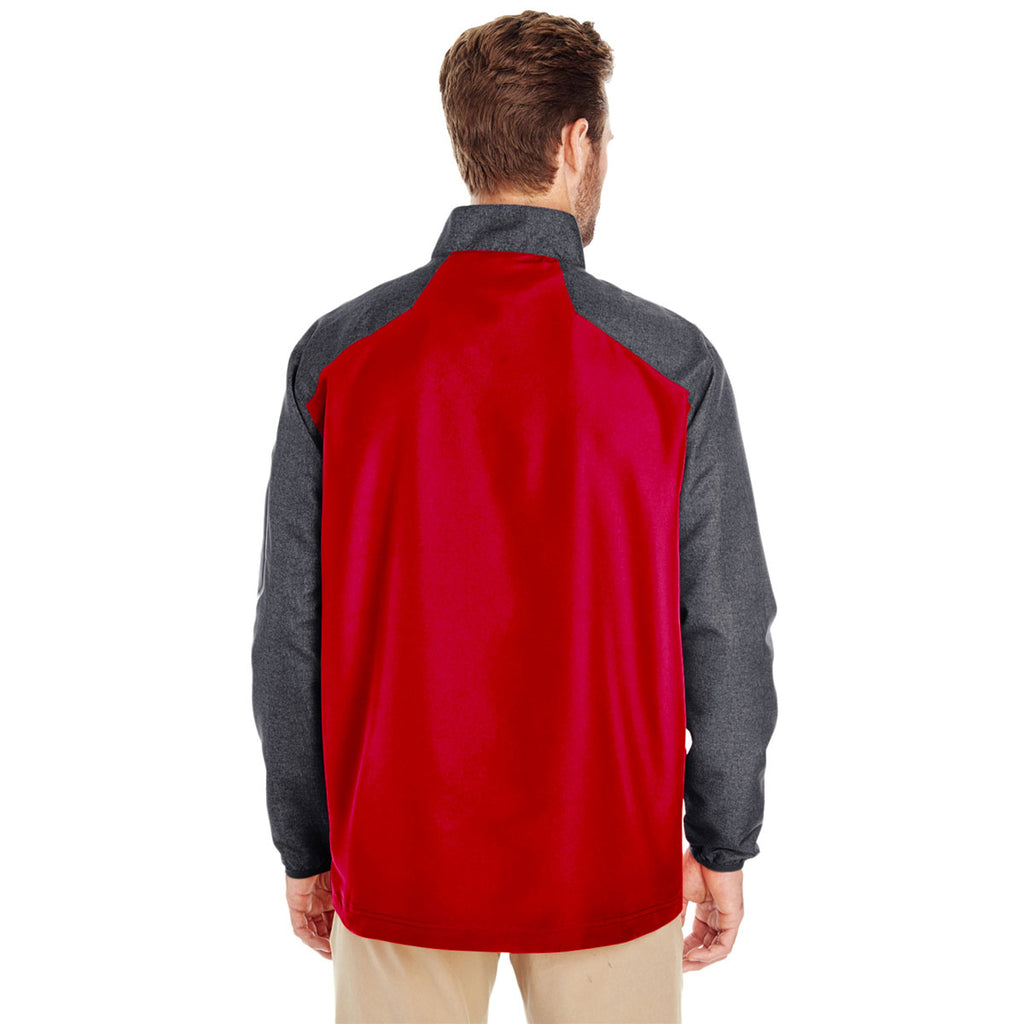 Holloway Men's Carbon Print/Scarlet Raider Pullover