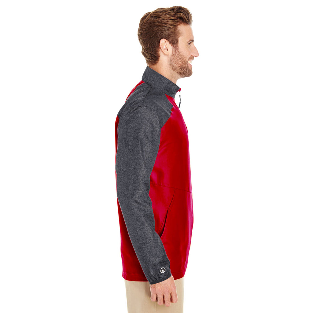 Holloway Men's Carbon Print/Scarlet Raider Pullover