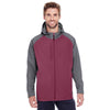 Holloway Men's Carbon Print/Maroon Raider Soft Shell Jacket