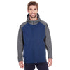 Holloway Men's Carbon Print/Navy Raider Soft Shell Jacket