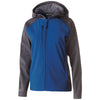 Holloway Women's Carbon Print/Royal Raider Softshell Jacket