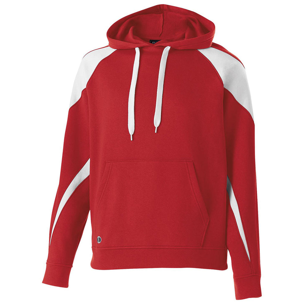 Holloway Men's Scarlet/White Prospect Hoodie