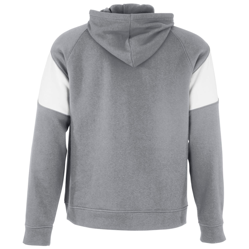 Holloway Men's Charcoal Heather/White Prospect Hoodie