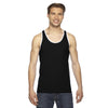 American Apparel Unisex Black/White Fine Jersey Tank