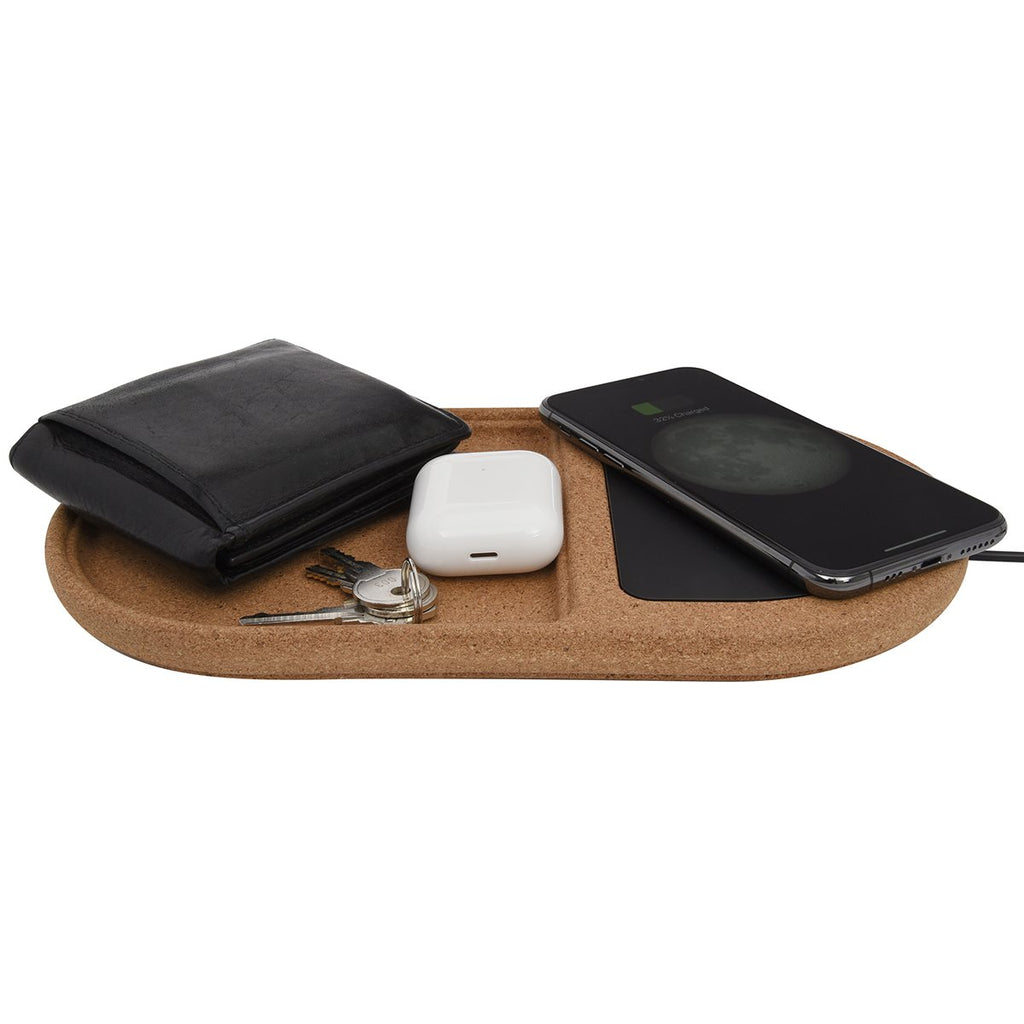 Hit Cork Wireless Charging Pad Desktop Organizer