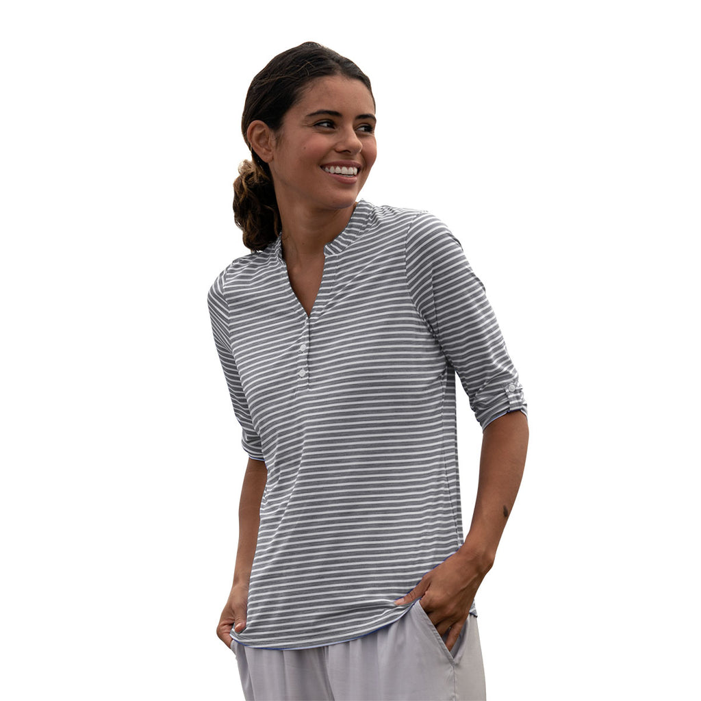 Vansport Women's Seagull Grey Pro Riviera Polo