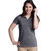 Charles River Women's Graphite Heather Heathered Polo