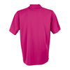 Vansport Men's Berry Pink Omega Solid Mesh Tech Polo