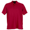 Vansport Men's Sport Red Omega Solid Mesh Tech Polo