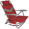 Koozie Red Clearwater Beach Backpack Chair