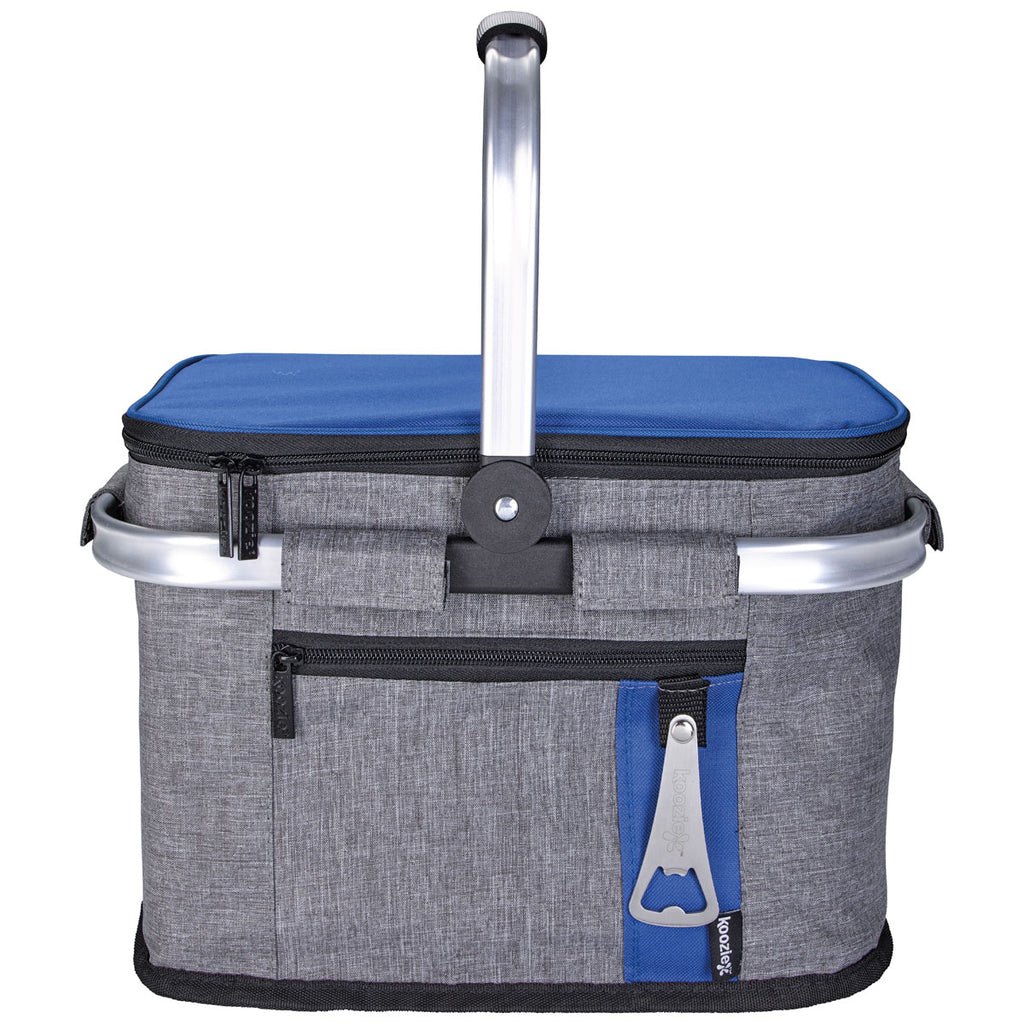 Koozie Blue Collapsible Picnic Basket