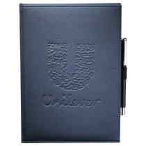 JournalBooks Navy Vicenza Large Bound Notebook (pen not included)
