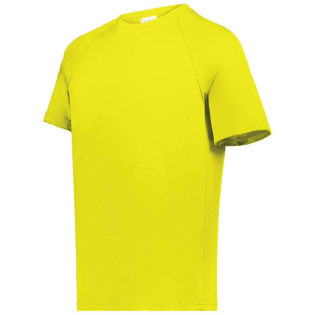 Augusta Sportswear Men's Safety Yellow Attain Wicking Short-Sleeve T-Shirt