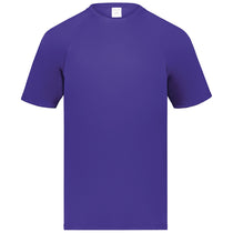 Augusta Sportswear Men's Purple Attain Wicking Short-Sleeve T-Shirt