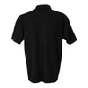 Vansport Men's Black Strata Textured Polo