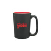 ETS Rocca Black/Glossy Red Ceramic Mug 15 oz