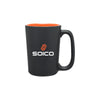 ETS Rocca Black/Glossy Orange Ceramic Mug 15 oz