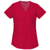 Cherokee Women's Red Flexibles Maternity Wrap Top