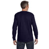 Jerzees Men's J Navy 5.6 Oz Dri-Power Active Long-Sleeve T-Shirt