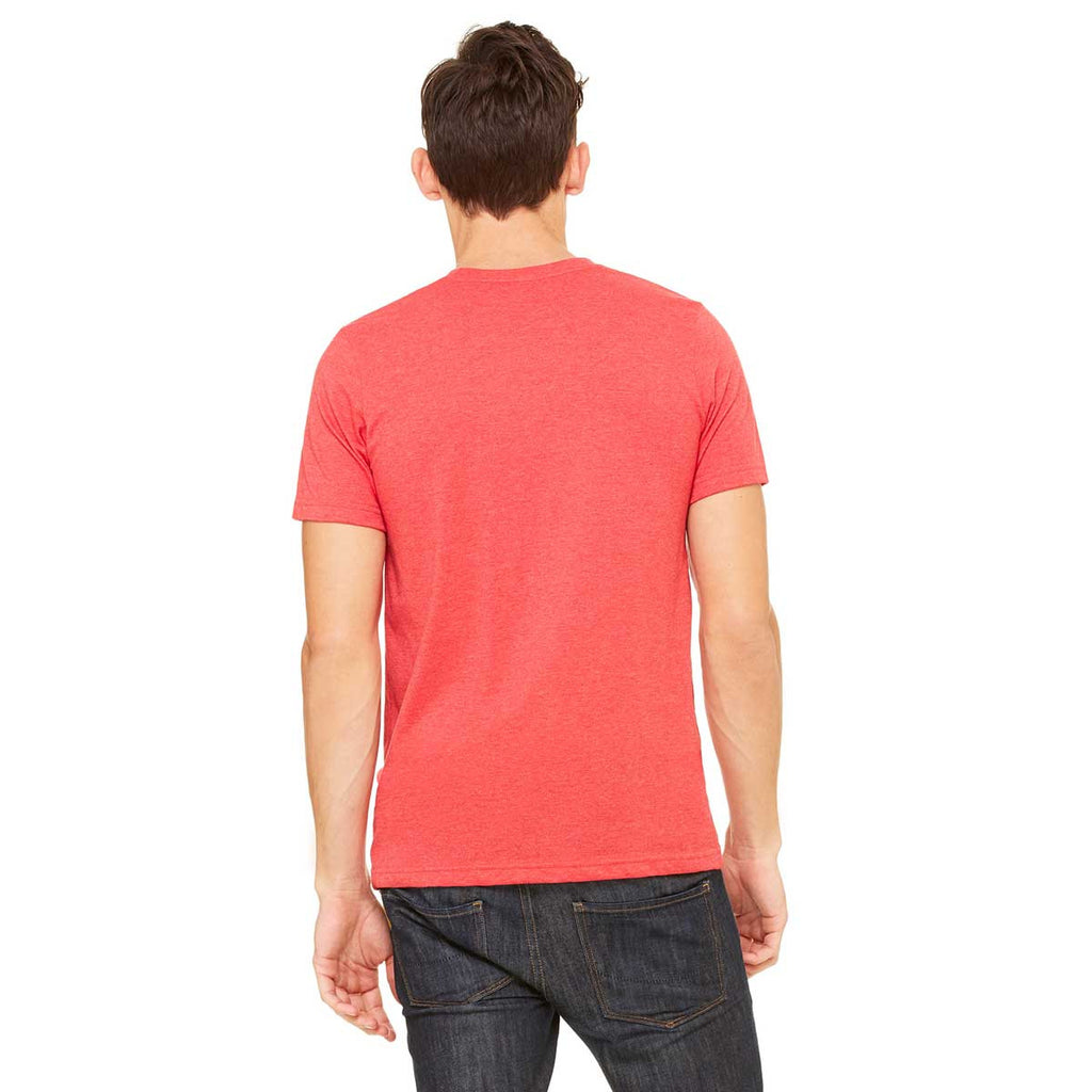 Bella + Canvas Unisex Heather Red Jersey Short-Sleeve T-Shirt