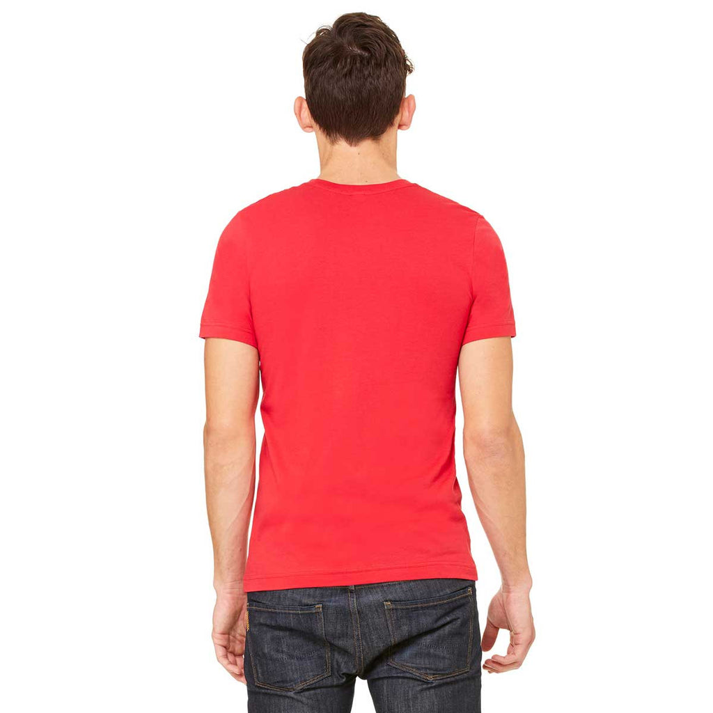 Bella + Canvas Unisex Red Jersey Short-Sleeve T-Shirt