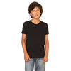 Bella + Canvas Youth Black Jersey Short-Sleeve T-Shirt