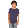 Bella + Canvas Youth Navy Jersey Short-Sleeve T-Shirt