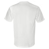 Bayside Men's White Union-Made Short Sleeve T-Shirt with Pocket