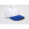 Pacific Headwear White/Royal Velcro Adjustable Cotton Poly Cap