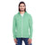 Threadfast Unisex Green Triblend Full-Zip Light Hoodie