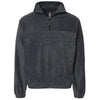 Burnside Men's Heather Charcoal Polar Fleece Quarter-Zip Pullover