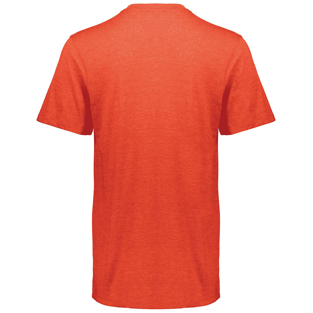 Augusta Sportswear Men's Orange Heather Tri-Blend Tee