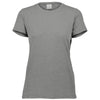 Augusta Sportswear Women's Grey Heather Tri-Blend Tee