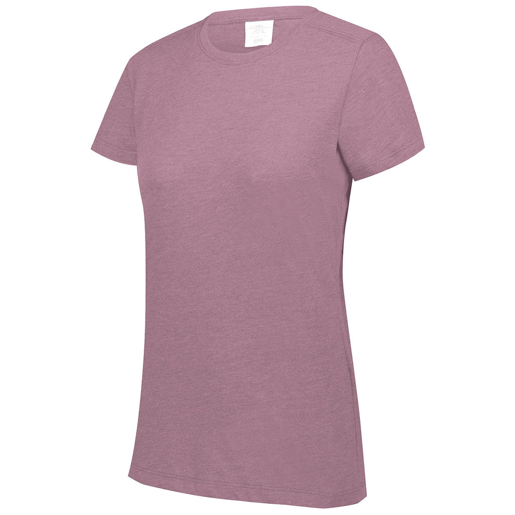 Augusta Sportswear Women's Dusty Rose Heather Tri-Blend Tee