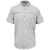 BAW Men's Silver Short Sleeve Fishing Shirt