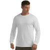 Antigua Men's White Long Sleeve Crew Tee