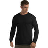 Antigua Men's Black Long Sleeve Crew Tee