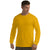 Antigua Men's Gold Long Sleeve Crew Tee