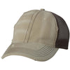 Sportsman Khaki/Brown Dirty-Washed Mesh Cap